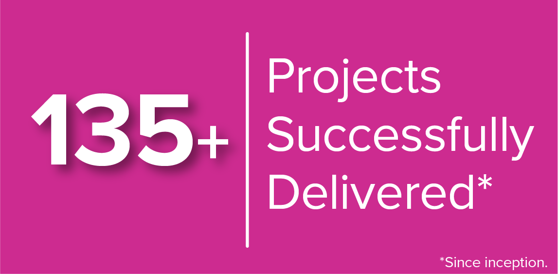 135 Projects Successfully Delivered